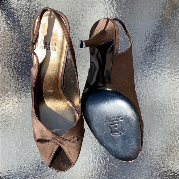 Stuart Weitzman open toe heel shoe - Picture 4 of 7